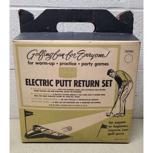 vintage 1967 sears electric putt return model 1903 original box flag paperwork